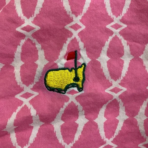 Magnolia Lane Masters Golf Tunic Top Women S Pink White Augusta National Shirt - Picture 4 of 9